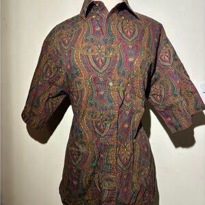 Roundtree & Yorke Multicolor Paisley Men's Shirt
